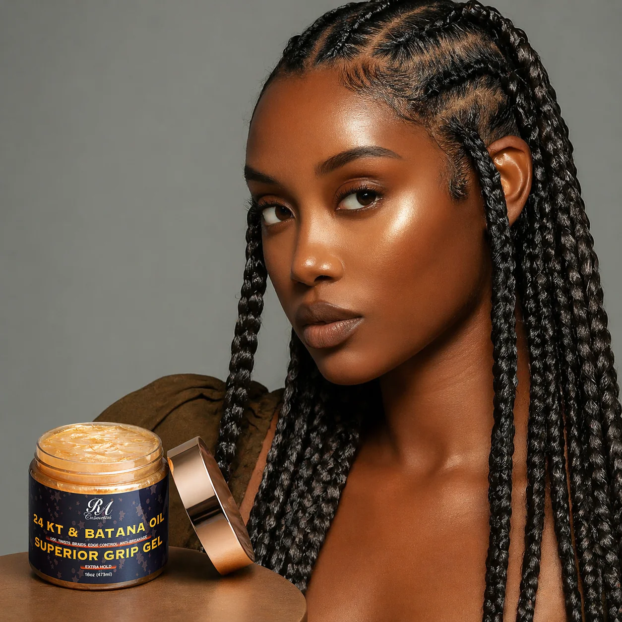 Batana Oil 24KT Gold Superior Grip Gel - Locs, Twist, Braids, Edge Control, Anti-Breakage - Image 4