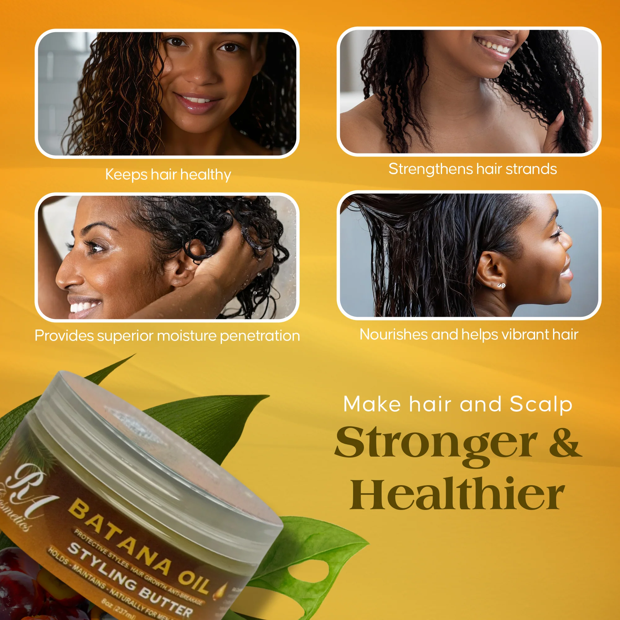 Batana Oil Styling Butter - Protective Styles, Hair Growth, Anti-Breakage - Image 8