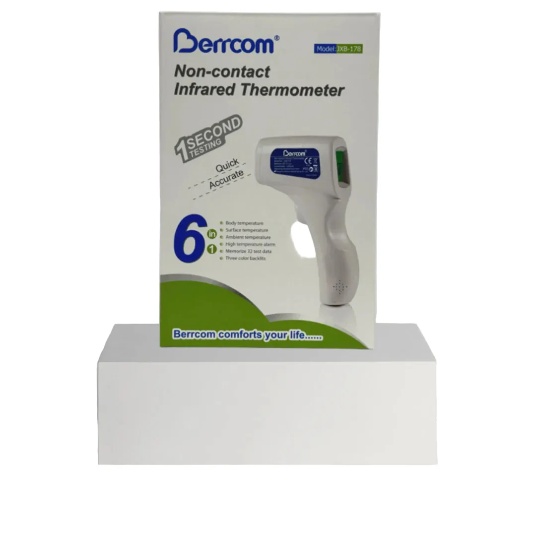 Berrcom Non Contact Infrared Forehead Thermometer JXB-178 Baby Fever Check Thermometer 3 in 1 Contactless for Kids Infant Adult (Batteries Not Included) - Image 3