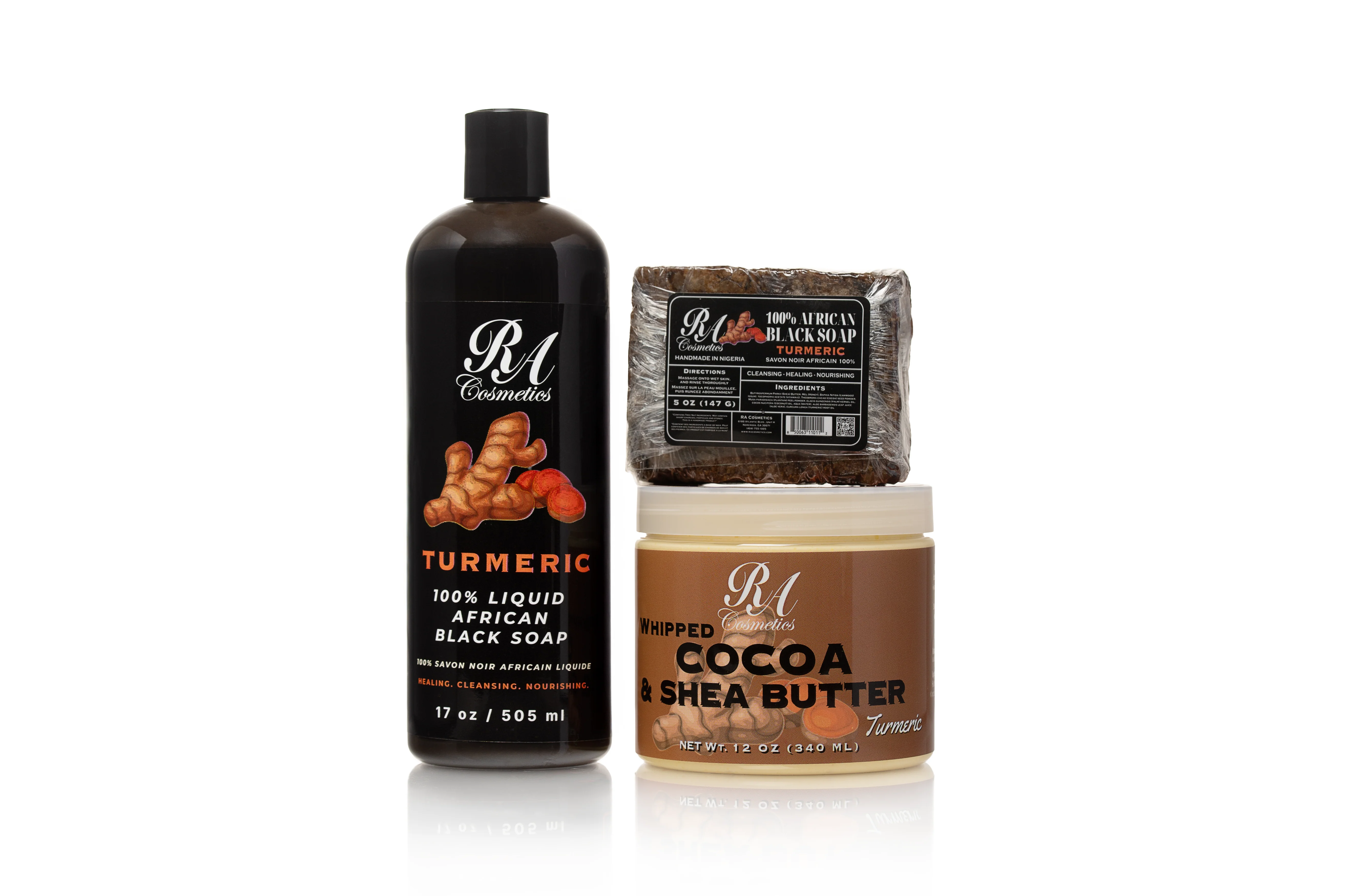 Liquid 100% African Black Soap w/ Turmeric - Image 5