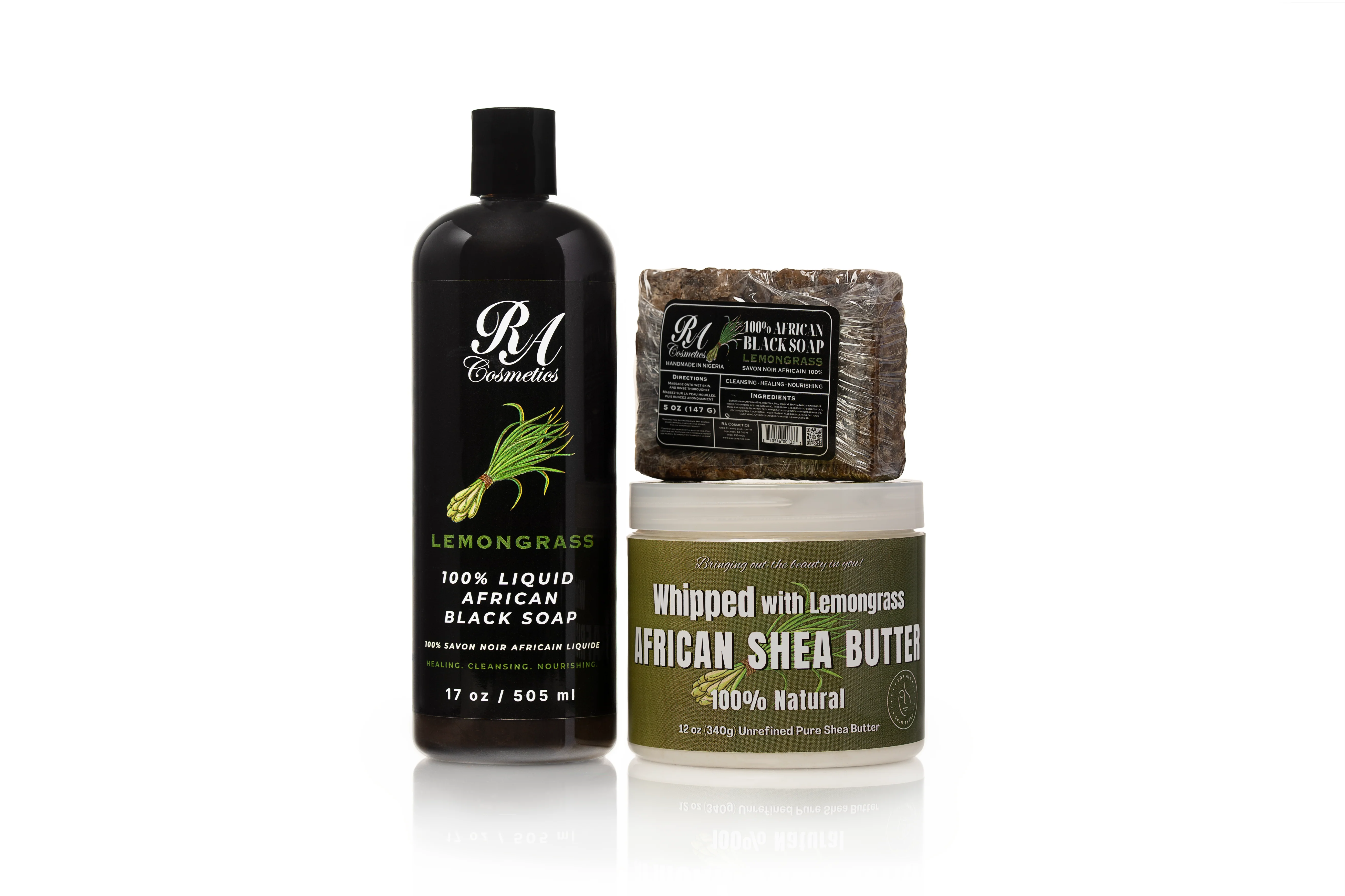 Liquid 100% African Black Soap w/ Lemongrass - Image 3