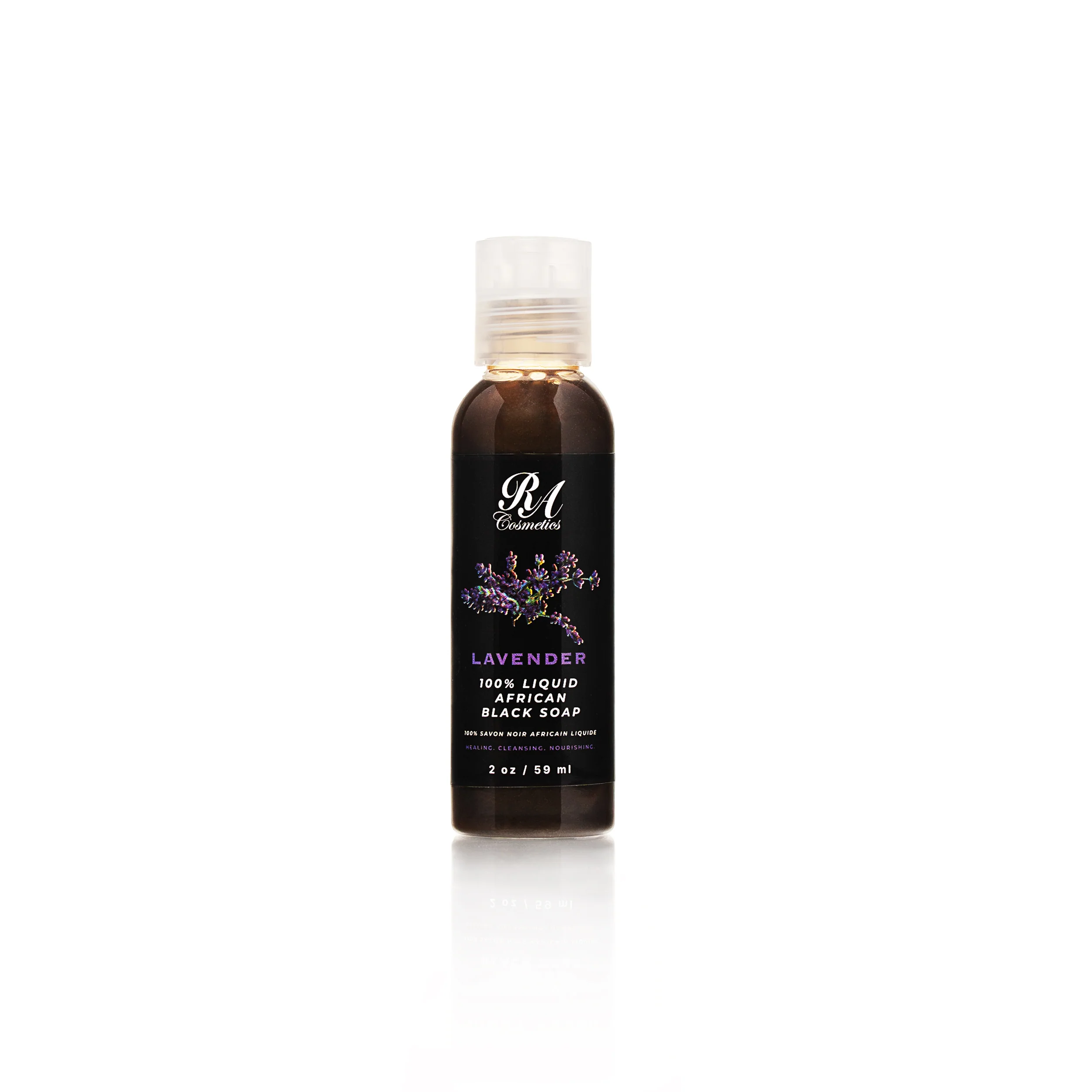 Liquid 100% African Black Soap w/ Lavender - Image 4