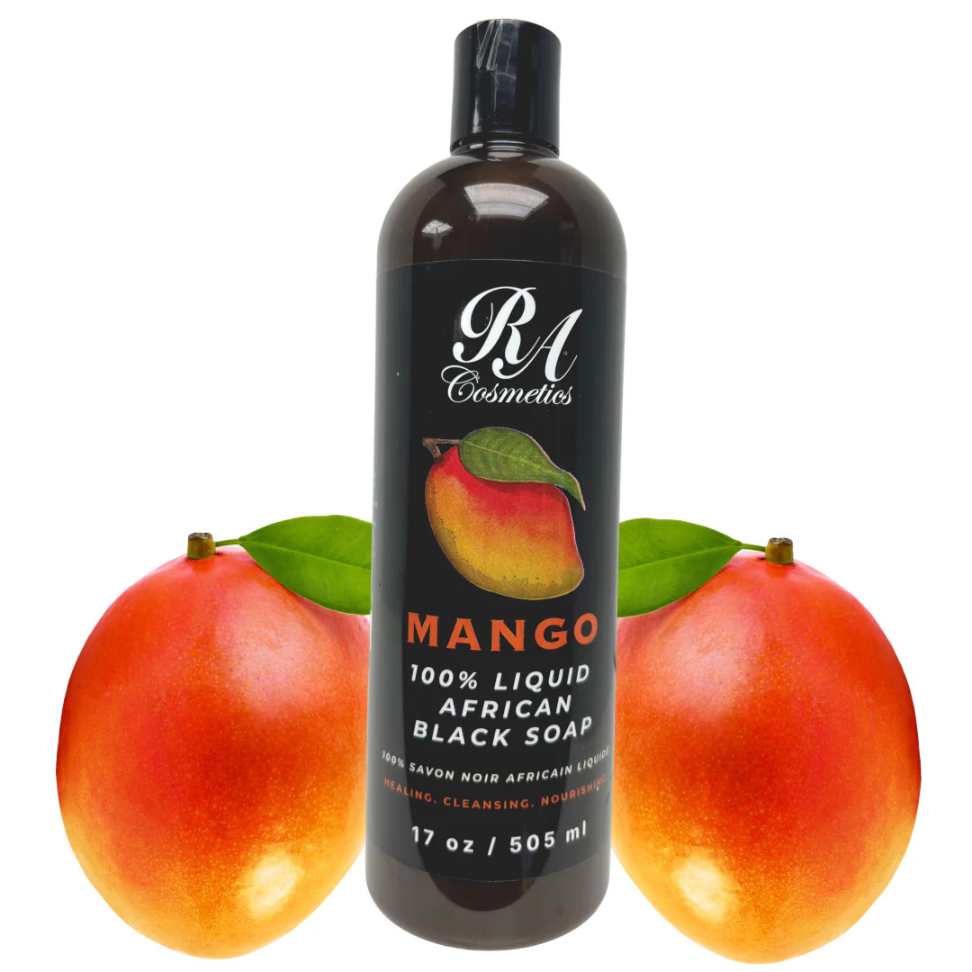 Liquid 100% African Black Soap w/ Mango - Image 5