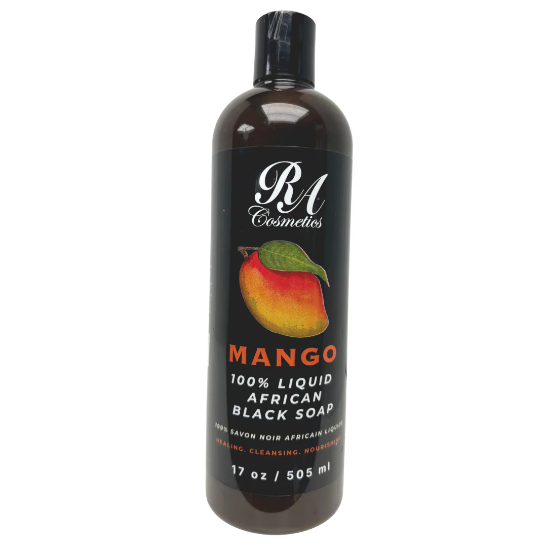 Liquid 100% African Black Soap w/ Mango - Image 6