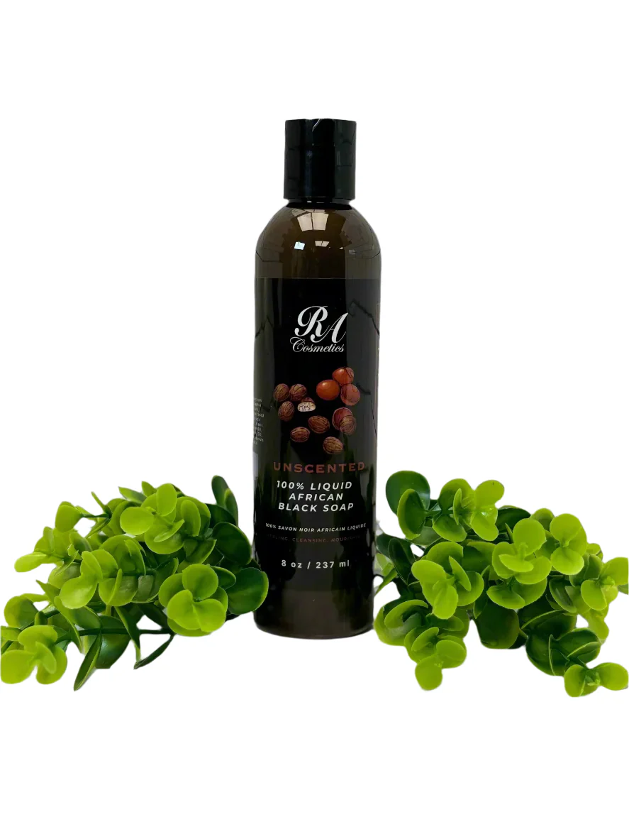 Liquid 100% African Black Soap - Unscented - Image 8