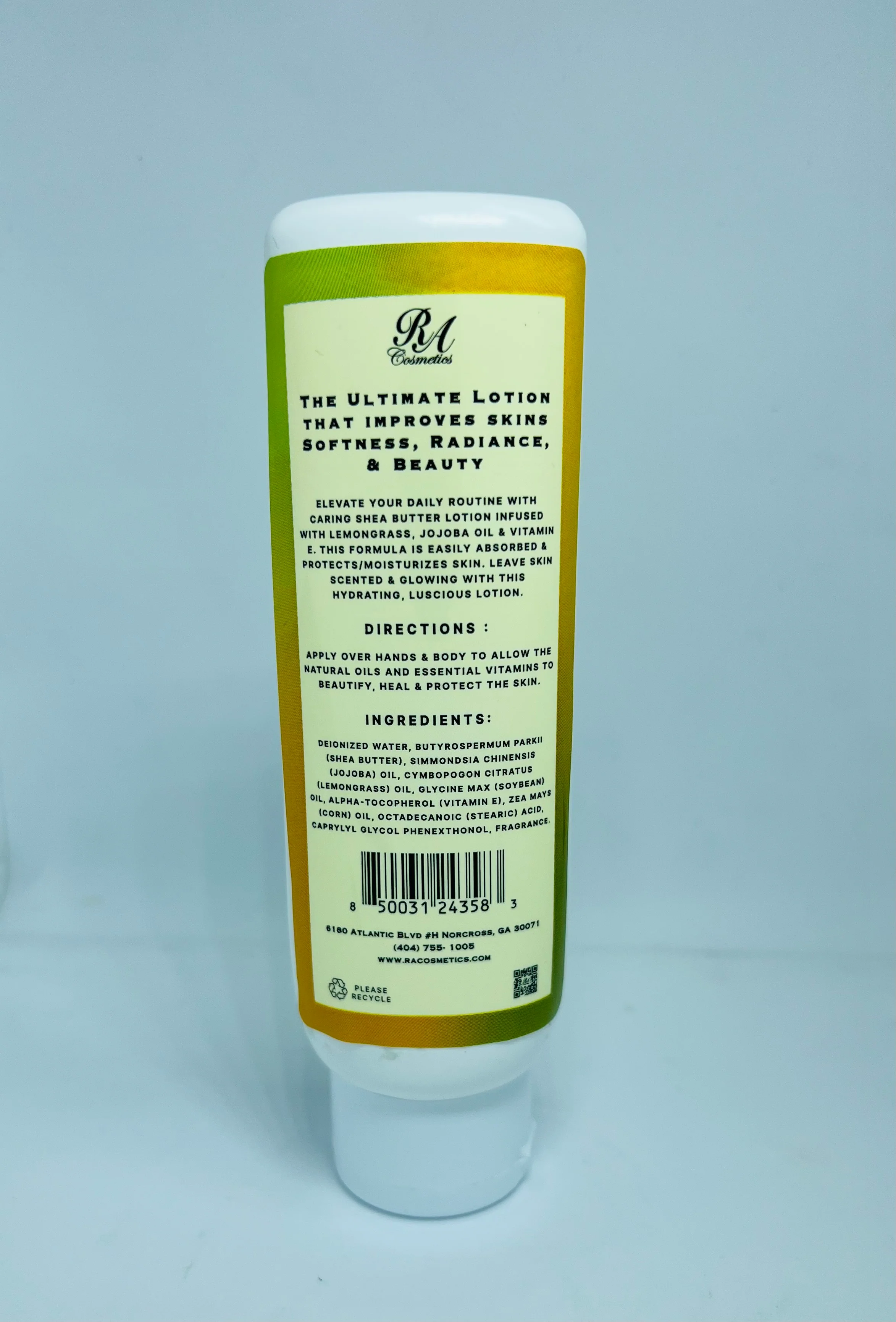 Shea Butter Hydrating Lotion w/ Jojoba Oil & Vitamin E - Lemongrass - Image 3