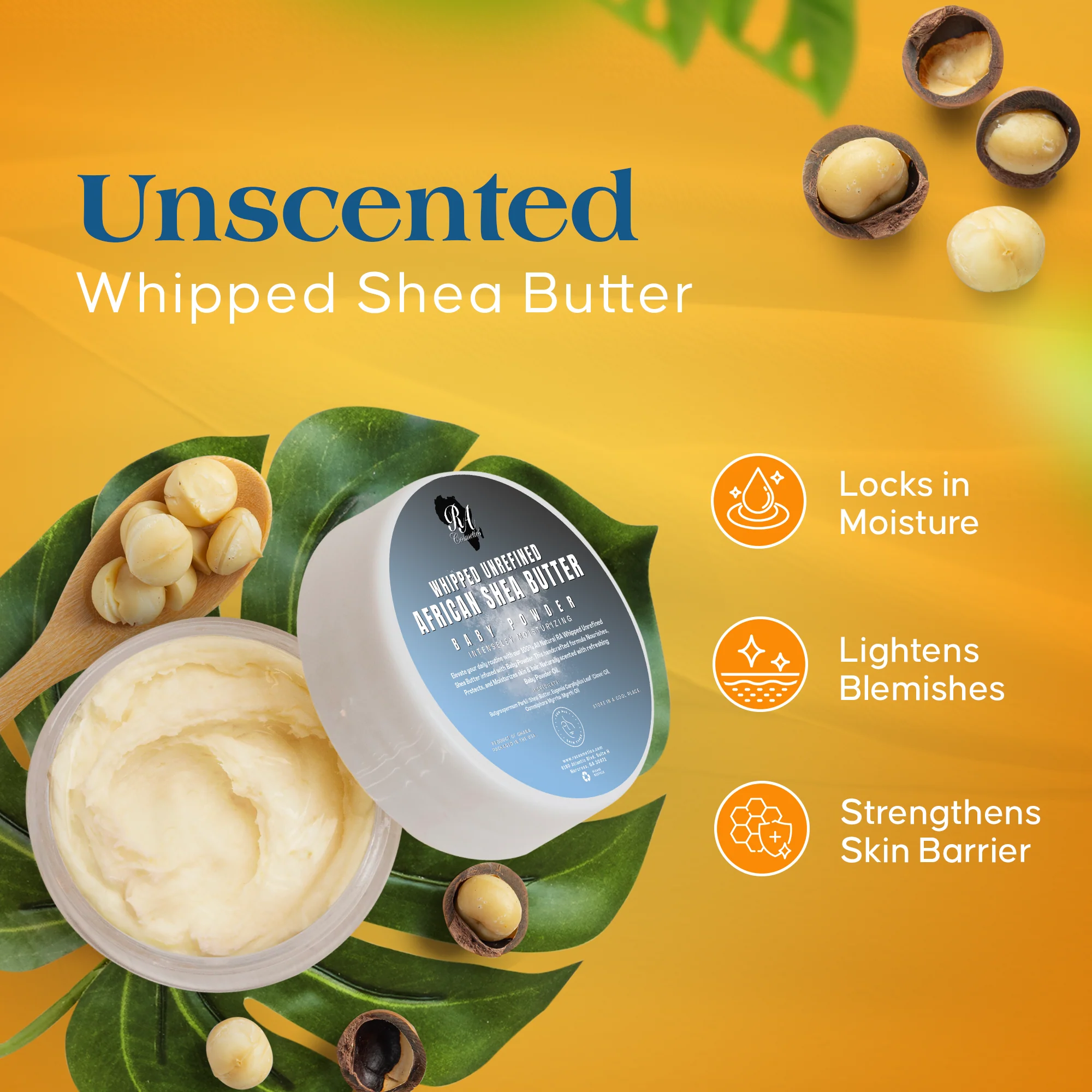 Whipped African Shea Butter w/ Baby Powder - Image 8